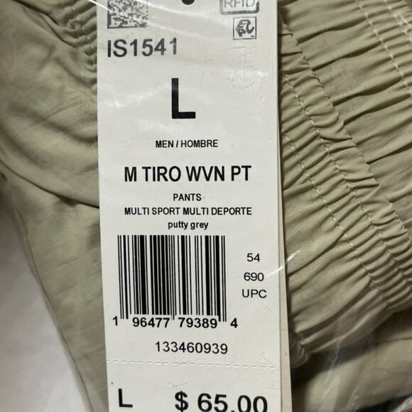 NEW with Tags Adidas Men's TIRO 24 Lightweight Woven Track Pants Putty Grey - Picture 6 of 6